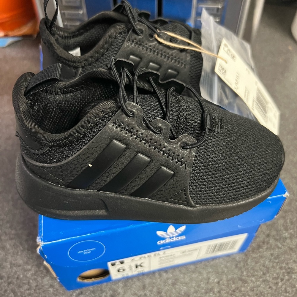 Black Brand New Adidas Baby Shoes